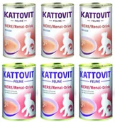 Mokra karma dla kotów - Kattovit Drink Niere/Renal kurczak/kaczka 6x135ml puszka - miniaturka - grafika 1