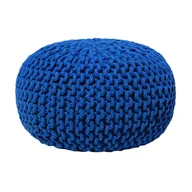 Pufy i podnóżki - Puf 40 X 25 Cm Ciemnoniebieski Conrad - miniaturka - grafika 1