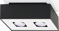 Lampy sufitowe - Lampa sufitowa Lumes Nowoczesny plafon kuchenny E774-Mons - czarny - miniaturka - grafika 1