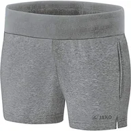 Spodenki damskie - JAKO damskie szorty Basic Sweat Shorts szary antracytowy nakrapiany 44 - miniaturka - grafika 1
