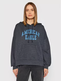 Bluzy damskie - American Eagle Bluza 045-1455-1642 Granatowy Classic Fit - grafika 1