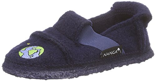 Nanga Space Shuttle chłopięce, płaskie kapcie, niebieski - Blau Dunkelblau 32-35 EU