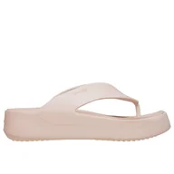 Klapki i japonki damskie - Klapki Crocs Getaway Platform Flip 209410-6UR - beżowe - miniaturka - grafika 1