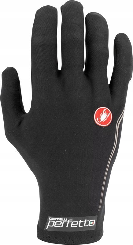 Rękawiczki kolarskie Castelli Perfetto Light, black, rozmiar XL