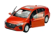 Modele do sklejania - WELLY HYUNDAI IONIQ POMARAŃCZOWY 1:34 SAMOCHÓD NOWY METALOWY MODEL - miniaturka - grafika 1