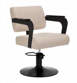 Fotele fryzjerskie - Hair System Fotel fryzjerski Jet latte Beżowy - miniaturka - grafika 1