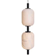 Lampy sufitowe - Pojedyncza wisząca lampa Elena P0537D Maxlight LED 8W 3000K jedwabna biała - miniaturka - grafika 1