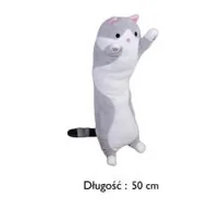 Maskotki i pluszaki - Maskotka pluszowa kot Long 50cm szary 1007319 Norimpex - miniaturka - grafika 1
