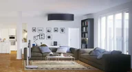 Lampy sufitowe - Duża plafoniera do salonu MEDINA fi - 80 cm - miniaturka - grafika 1