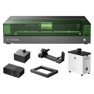 Grawerka laserowa 2w1 xTool S1 40W - zestaw All-in-One (Czarny) - Drukarki 3D - miniaturka - grafika 1