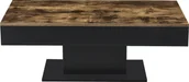 Ławy i stoliki kawowe - [en.casa] Stolik kawowy Lünen Stolik do salonu z miejscem do przechowywania o wyglądzie drewna czarny Stolik skrzyniowy Stolik sofy z rozkładanym blatem prostokątny 2 schowki 40 x 110 x 60 cm - miniaturka - grafika 1