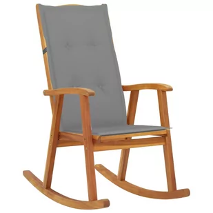 vidaXL Lumarko Fotel bujany z poduszkami, lite drewno akacjowe 3064189 - Fotele - miniaturka - grafika 1