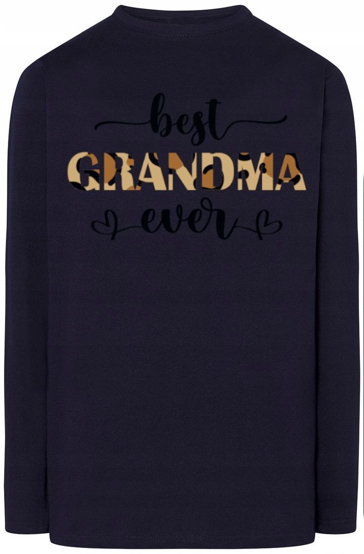 Dzień Babci Bluza Longsleeve Kocham Babcie r.S