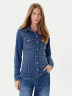 Koszule damskie - Guess Koszula jeansowa W5YH63 D0781 Niebieski Regular Fit - miniaturka - grafika 1