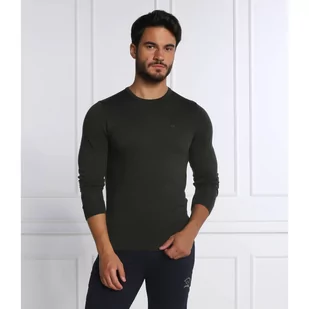 Calvin Klein Wełniany sweter | Regular Fit - Swetry męskie - miniaturka - grafika 1