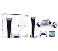 Konsole Playstation - Sony PlayStation 5 z napędem + okulary PlayStation VR2 + Horizon Call of the Mountain - miniaturka - grafika 1