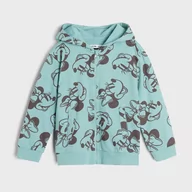 Swetry dla dziewczynek - Sinsay - Bluza z kapturem Myszka Minnie - Turkusowy - miniaturka - grafika 1