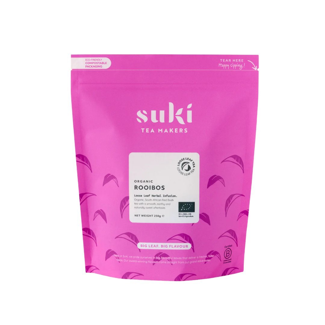 Herbata czerwona Rooibos - drzewna, słodka, orzeźwiająca 100g SUKI Tea
