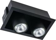 Lampy sufitowe - Nowodvorski Podtynkowa LAMPA sufitowa EYE MOD 8940 metalowa OPRAWA prostokątne tuby wpuszczane czarne 8940 - miniaturka - grafika 1