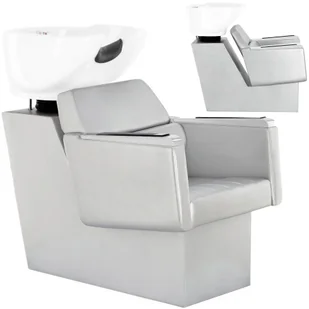 Myjnia myjka fryzjerska barberska Bella do salonu fryzjerskiego barberskiego ruchoma ceramiczna misa armatura bateria słuchawka - Myjki fryzjerskie - miniaturka - grafika 1
