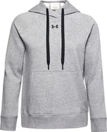 Bluzy damskie - Under Armour Bluza damska Under Armour Rival Fleece Hb Hoodie szara 1356317 035 : Rozmiar - L - miniaturka - grafika 1