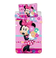 Pościel dla dzieci - Jerry Fabrics Pościel bawełniana 140x200 Myszka Mini 0952 Minnie Mouse różowa poszewka 70x90 - miniaturka - grafika 1