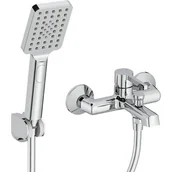 Baterie wannowe i prysznicowe - Laveo Bateria wannowa natynkowa Alita BVA 011D Chrom - miniaturka - grafika 1