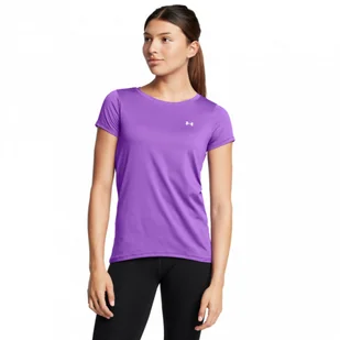 Damska koszulka treningowa Under Armour Tech Mesh SS - fioletowa - Koszulki i topy damskie - miniaturka - grafika 1
