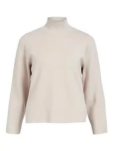 Object Damski sweter z wysokim dekoltem, Silver Gray, S - Swetry damskie - miniaturka - grafika 1