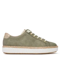 Sneakersy damskie - Sneakersy Rieker M2952-52 Khaki - miniaturka - grafika 1