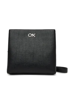 Calvin Klein Torebka Ck Bucket Bag_Tex K60K613179 Czarny - Torebki damskie - miniaturka - grafika 1