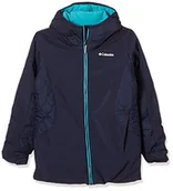Kurtki i płaszcze dla dziewczynek - Columbia Sportswear chłopięca Wild Child kurtka hardshellowa niebieski Nocturnal X-S - miniaturka - grafika 1