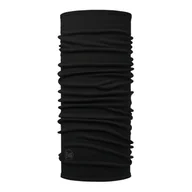 Czapki i chusty sportowe damskie - Chusta wielofunkcyjna z wełny merynosów Buff Merino Midweight Solid Black - miniaturka - grafika 1