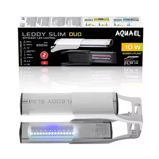 Aquael Leddy Slim Duo 10W Sunny Plant&Night - Lampa Led Biała - Oświetlenie akwarium - miniaturka - grafika 1
