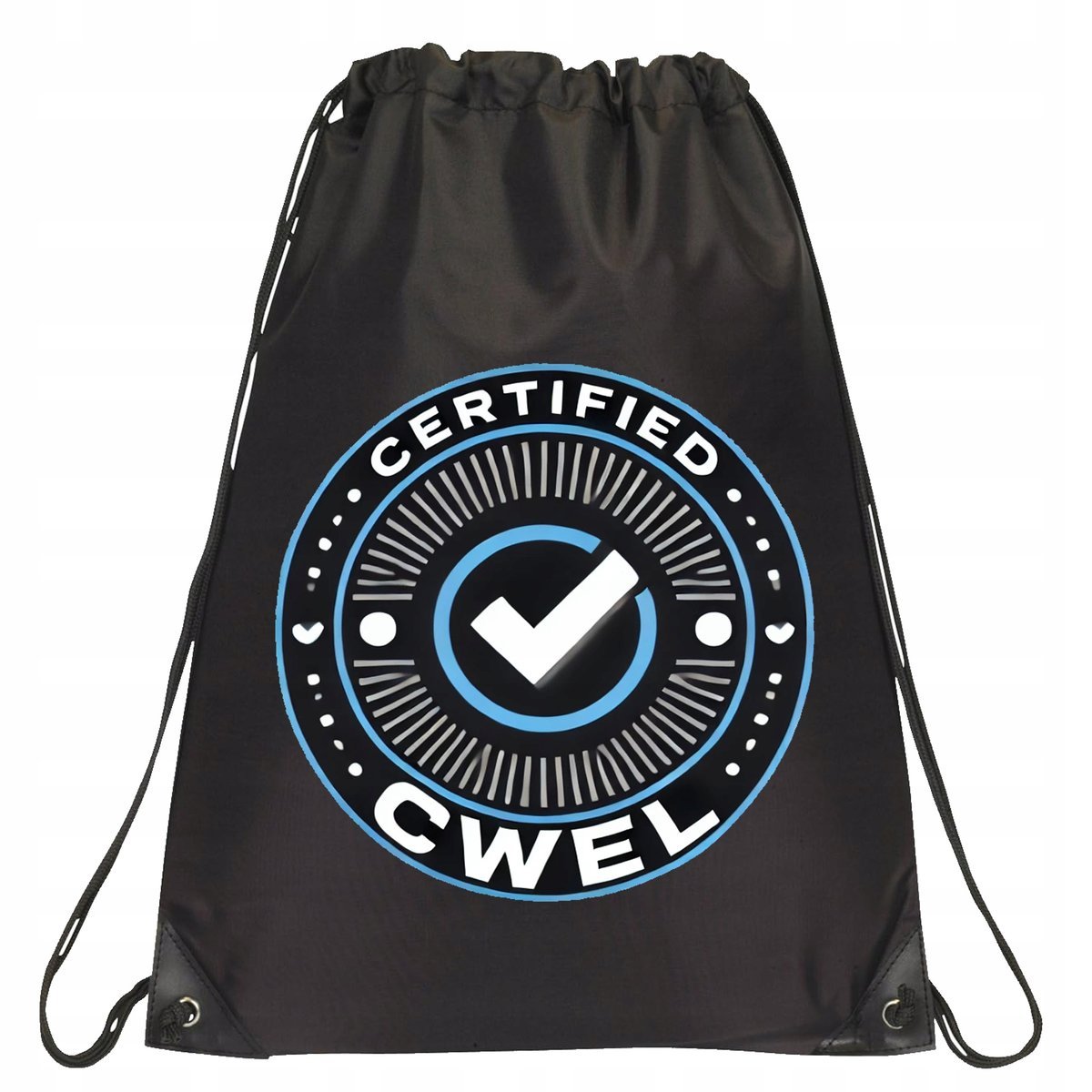 P313 PLECAK WOREK Z NADRUKIEM ŚMIESZNA CERTIFIED CWEL CERTYFIKOWANY JAKOŚĆ