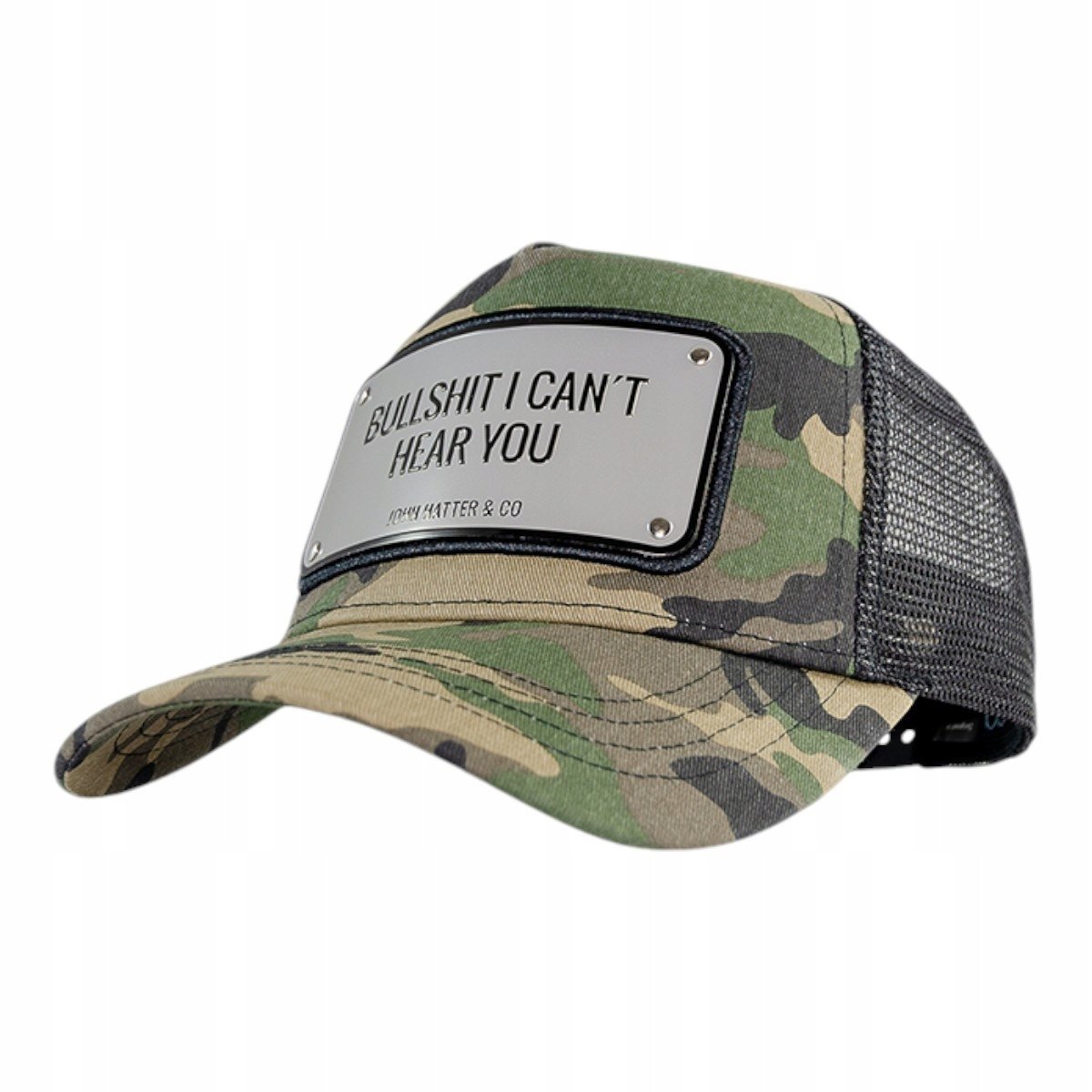 John hatter czapka z daszkiem baseball cap moro bullshit i can't hear you