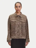 Kurtki damskie - Vero Moda Kurtka jeansowa Tessa 10329961 Brązowy Oversize - miniaturka - grafika 1