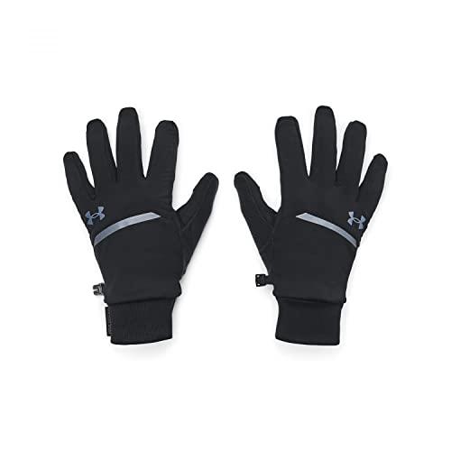 Under Armour Męskie rękawiczki z pełnym palcem męskie Ua Storm Fleece Run Gloves, czarne, 1373284-001, LG