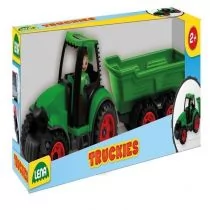 Lena Truckies Traktor z przyczepa 38 cm 01625 - Samochody i pojazdy dla dzieci - miniaturka - grafika 1