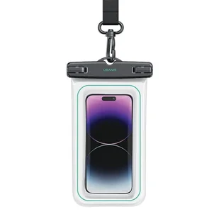 USAMS Etui wodoodporne 6.7" IP68 biały/white FSD1302 (US-YD013) - Etui i futerały do telefonów - miniaturka - grafika 1