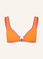 Stroje kąpielowe - Seafolly Góra Od Bikini Bralette Beach Bound orange - miniaturka - grafika 1