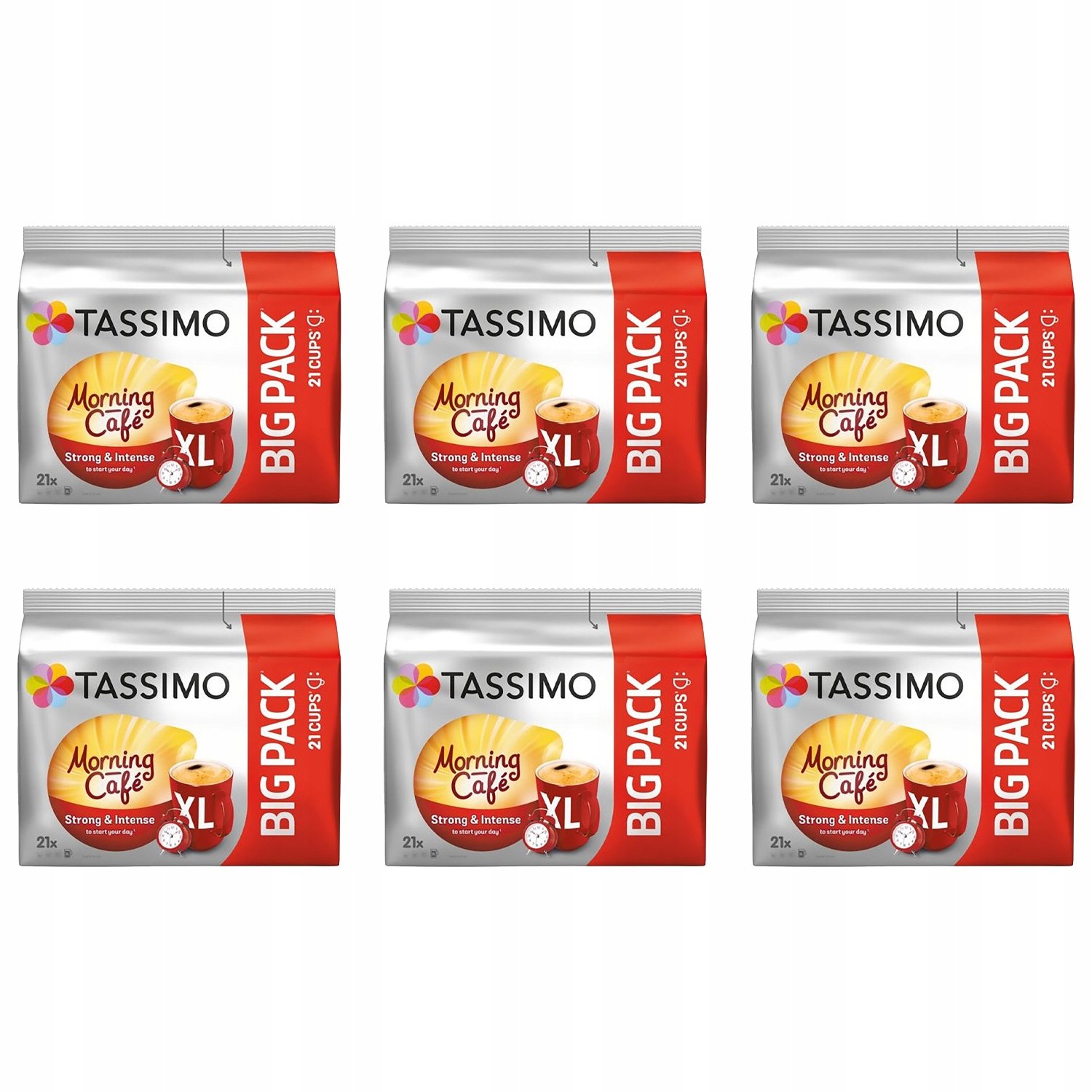 Kapsułki Tassimo Morning Cafe XL 5+1 opakowanie Gratis! [126 kapsułek]