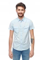 Koszule męskie - WRANGLER WESTERN SHIRT CERULEAN BLUE W5J06SXVT S - miniaturka - grafika 1