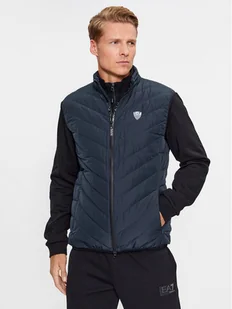 EA7 Emporio Armani Kamizelka 8NPQ02 PNE1Z 1578 Granatowy Regular Fit - Kamizelki męskie - miniaturka - grafika 1