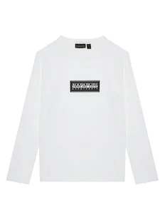 Napapijri Bluzka S-Chamois NP0A4HYK D Biały Regular Fit - Bluzki damskie - miniaturka - grafika 1