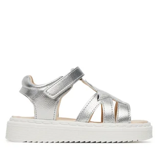 Sandały Nelli Blu CM240604-2 Srebrny - Buty dla dziewczynek - miniaturka - grafika 1