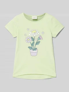 Koszulki dla dziewczynek - T-shirt z nadrukowanym motywem - grafika 1