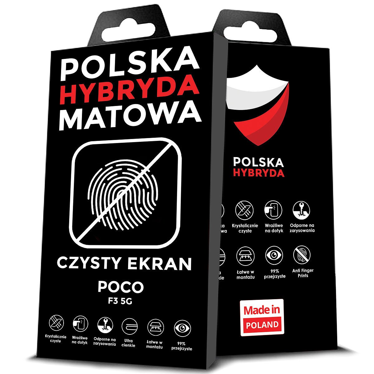 FOLIA MATOWA DO POCO F3 5G HYDROŻELOWA BRAK ODCISKÓW PALCÓW ORYGINAŁ