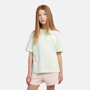 Koszulka dziecięca New Balance LAKG0001MEW miętowa - Koszulki i topy damskie - miniaturka - grafika 1
