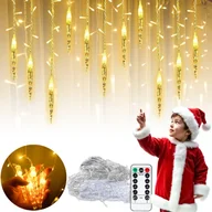 Oświetlenie świąteczne - Lampki choinkowe Heckermann Lampki świąteczne sople Heckermann UPL-S10 Warm - miniaturka - grafika 1